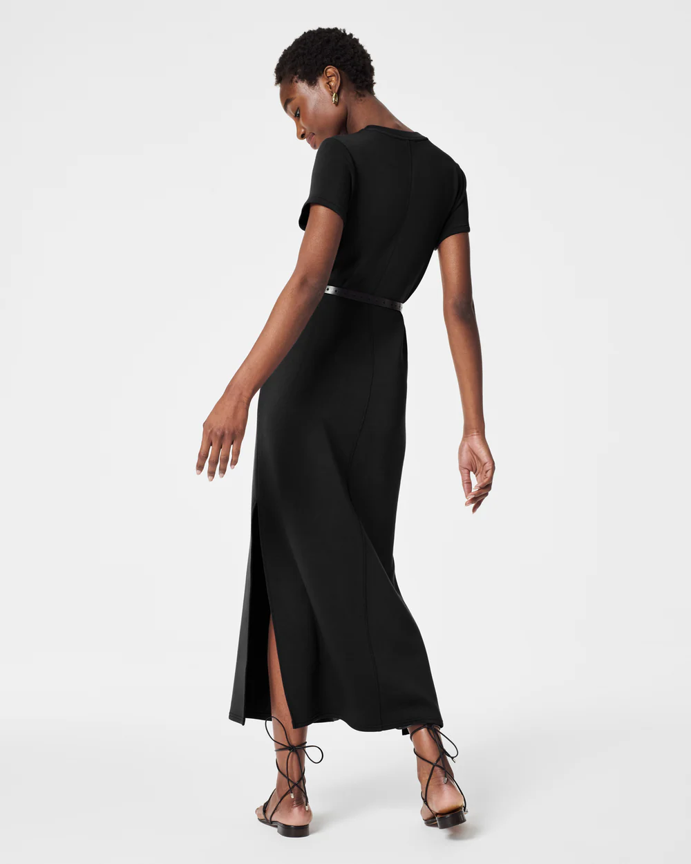 BOUTIQUE SPANX AIRESSENTIALS MAXI DRESS BLACK BACK