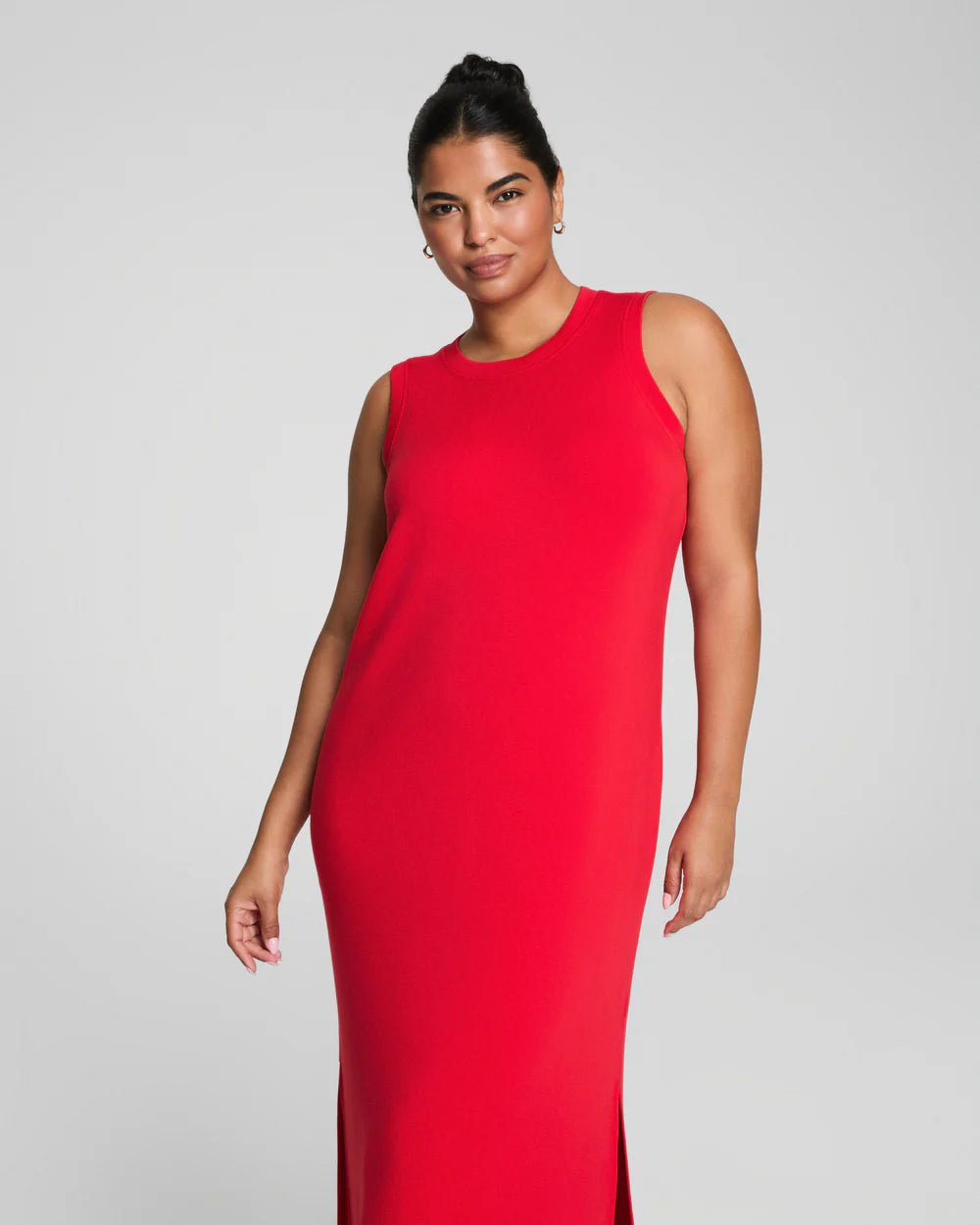 BOUTIQUE SPANX AIRESSENTIALS® MAXI TANK DRESS SPANX RED FRONT 2