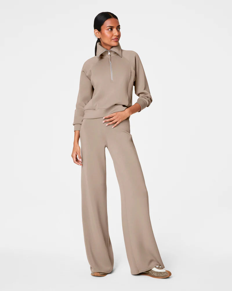 BOUTIQUE SPANX AIRESSENTIALS WIDE LEG PANT ASHWOOD FRONT 2