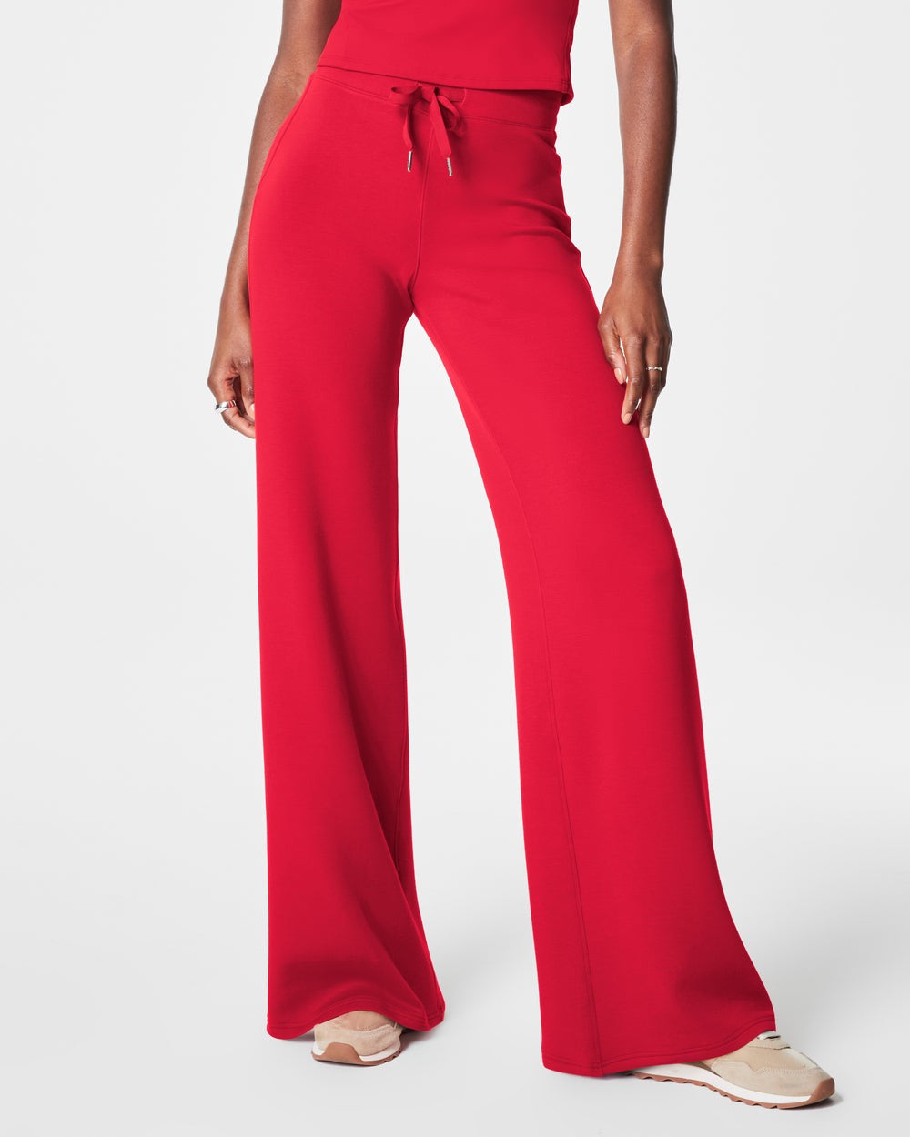 BOUTIQUE SPANX AIRESSENTIALS WIDE LEG PANT FRONT 4 SPANX RED