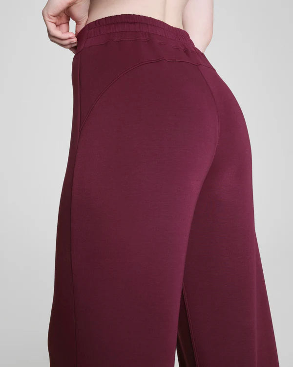 BOUTIQUE SPANX AIRESSENTIALS WIDE LEG PANT PLUM BERRY BACK 2
