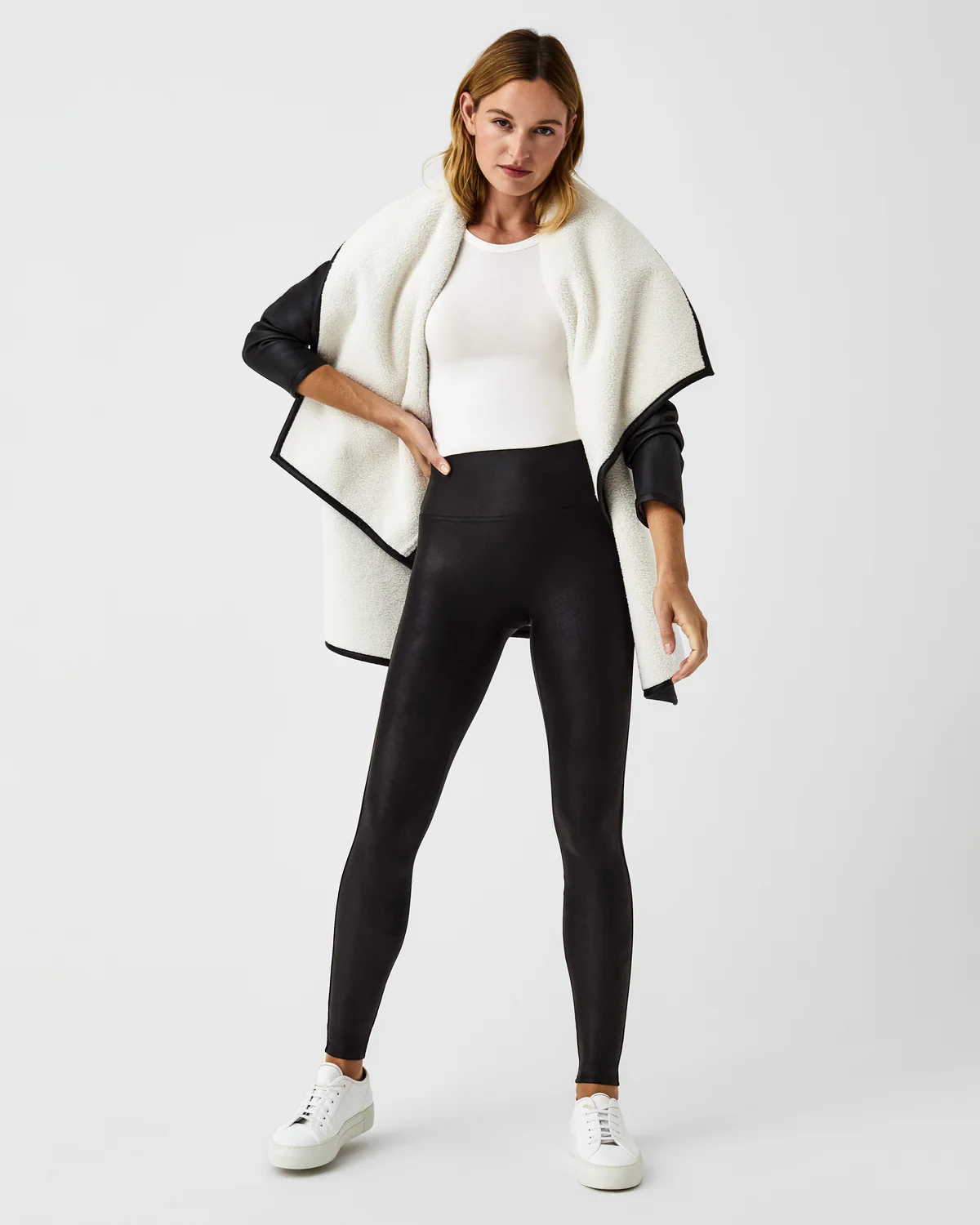 SPANX Faux Leather Fleece-Lined Leggings – Britique Boutique