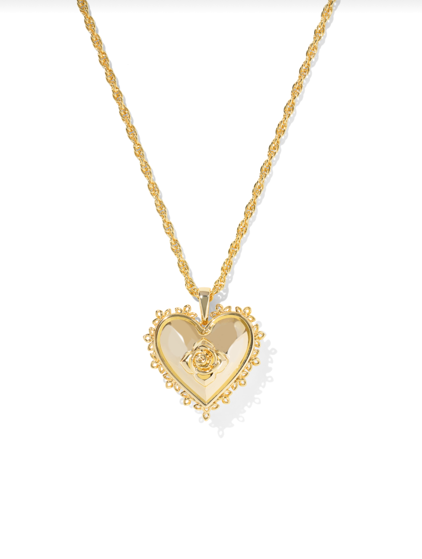 KENDRA SCOTT Mallory Rose Locket Necklace
