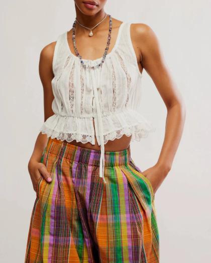FREE PEOPLE Alana Lace Tank