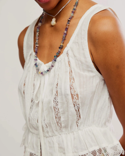 FREE PEOPLE Alana Lace Tank