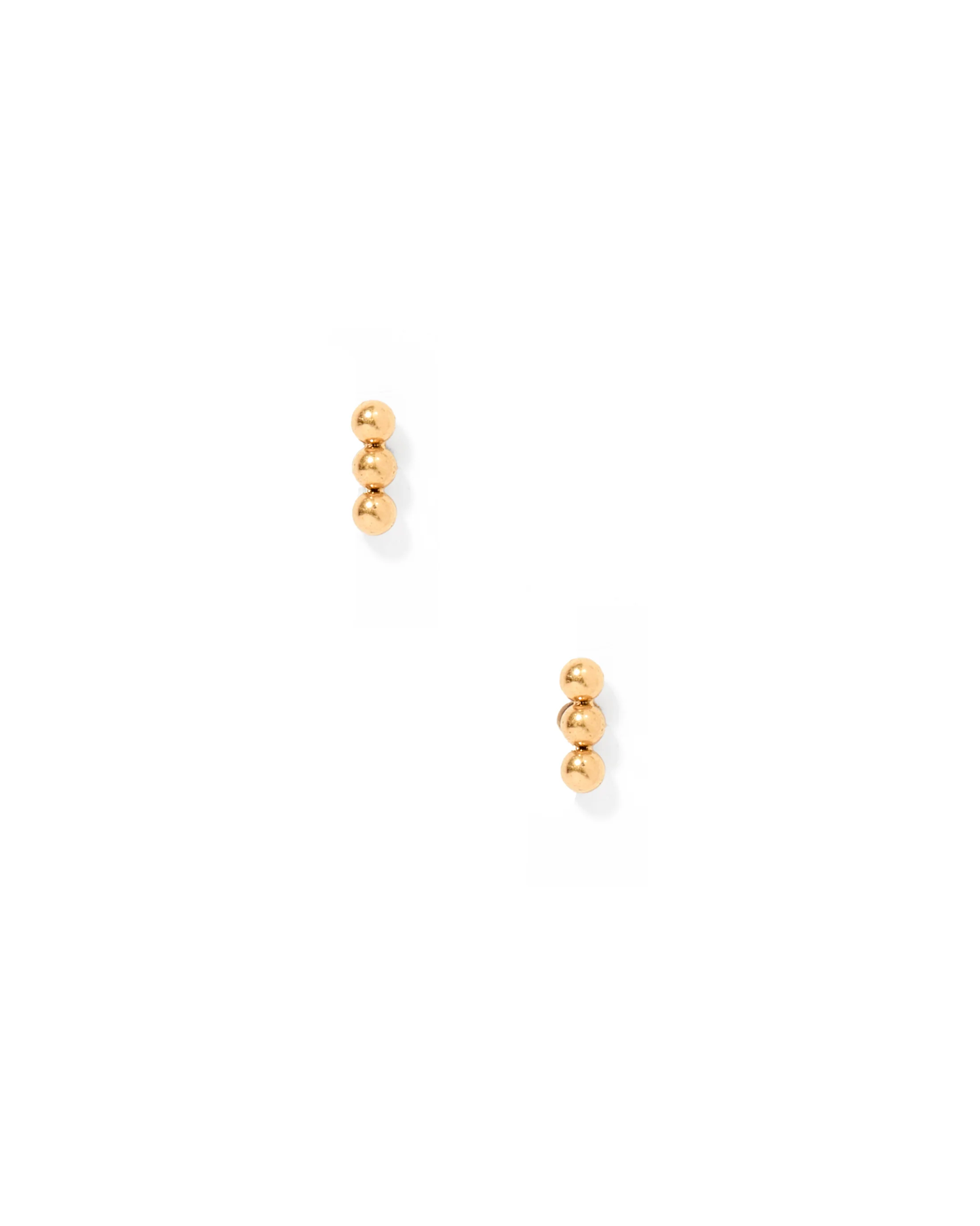 LINNY CO Gold Ball Bar Screwback Stud Earrings Tally