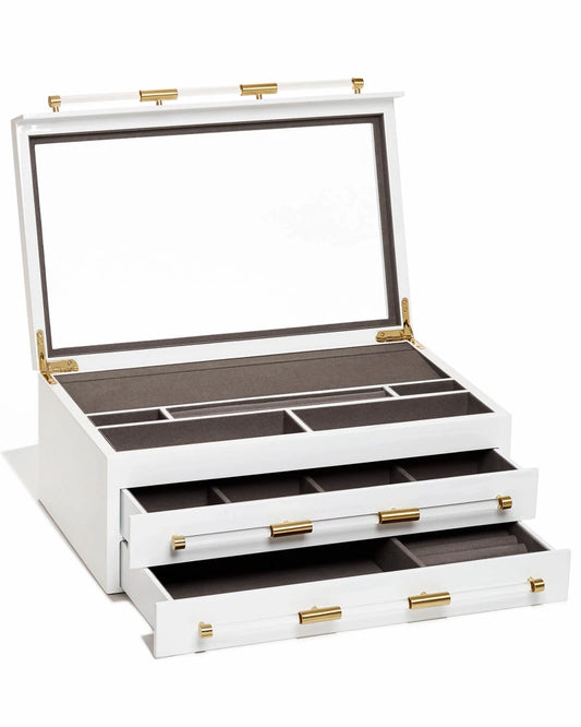 KENDRA SCOTT Large Antique Brass Jewelry Box
