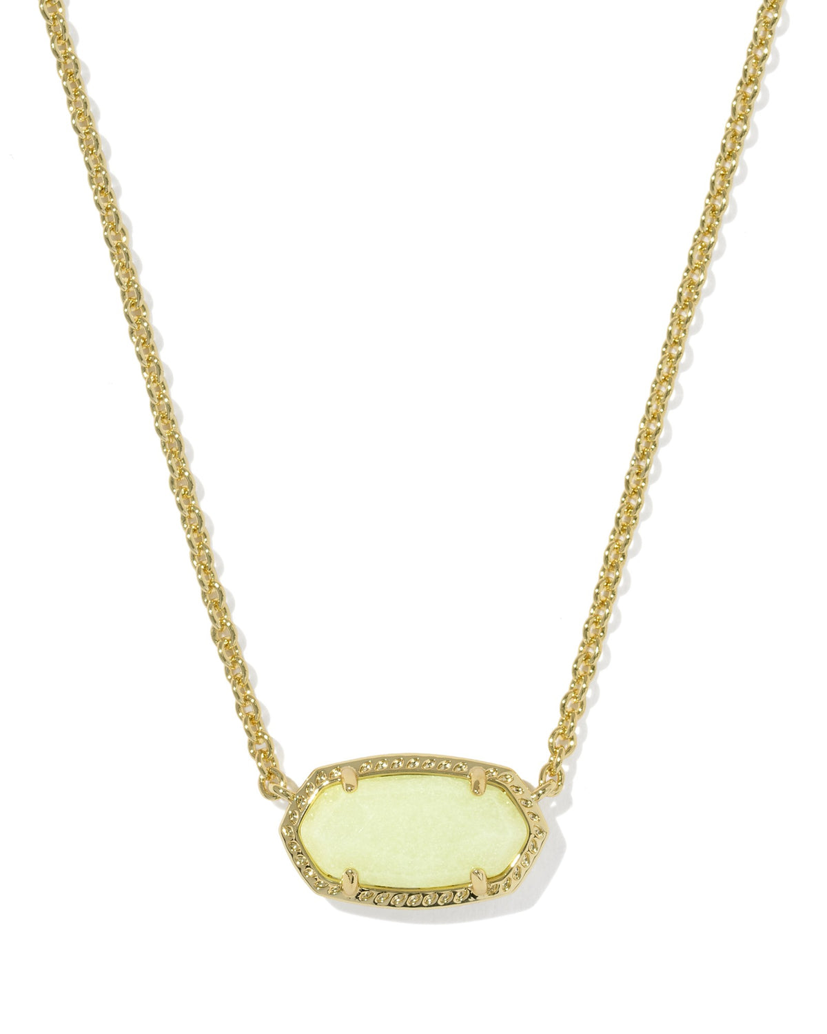 Gold Short Pendant Necklace with glow ion the dark pendant