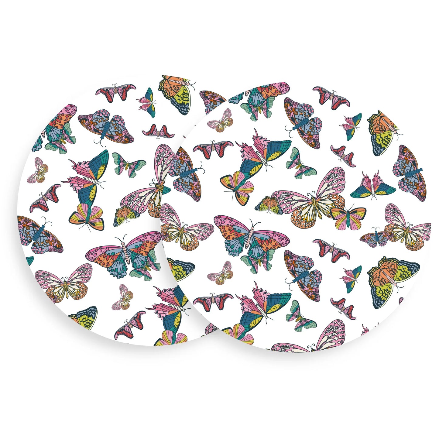 BOUTIQUE TART BY TAYLOR COASTERS BUTTERFLY KISSES