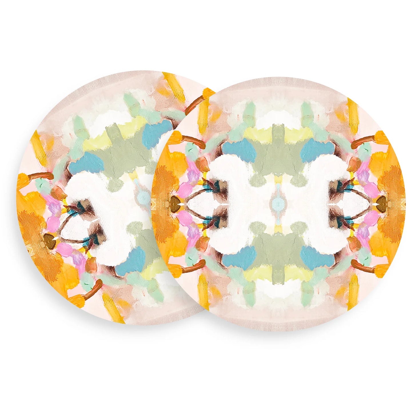 BOUTIQUE TART BY TAYLOR COASTERS ORANGE CRUSH