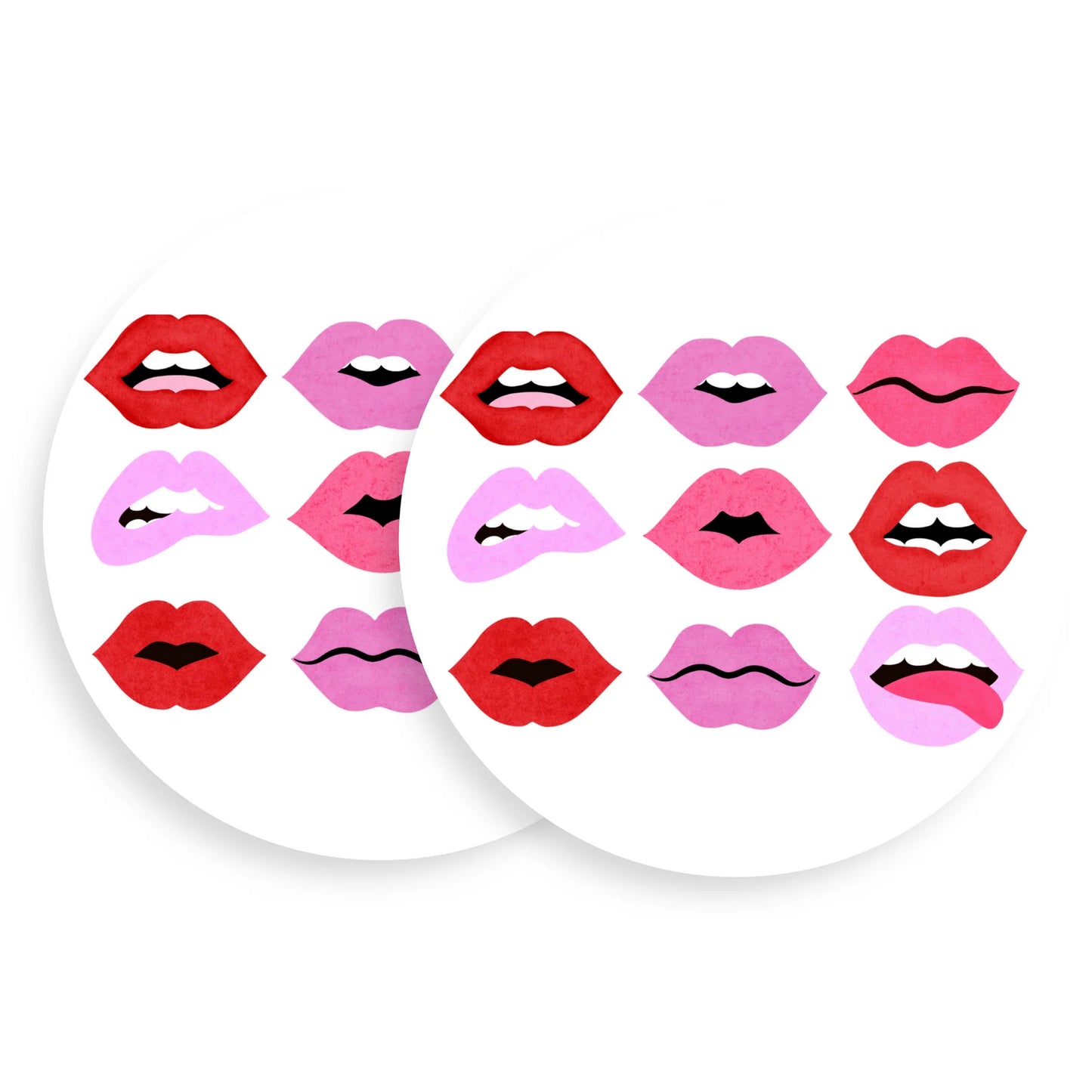 BOUTIQUE TART BY TAYLOR COASTERS PUCKER UP