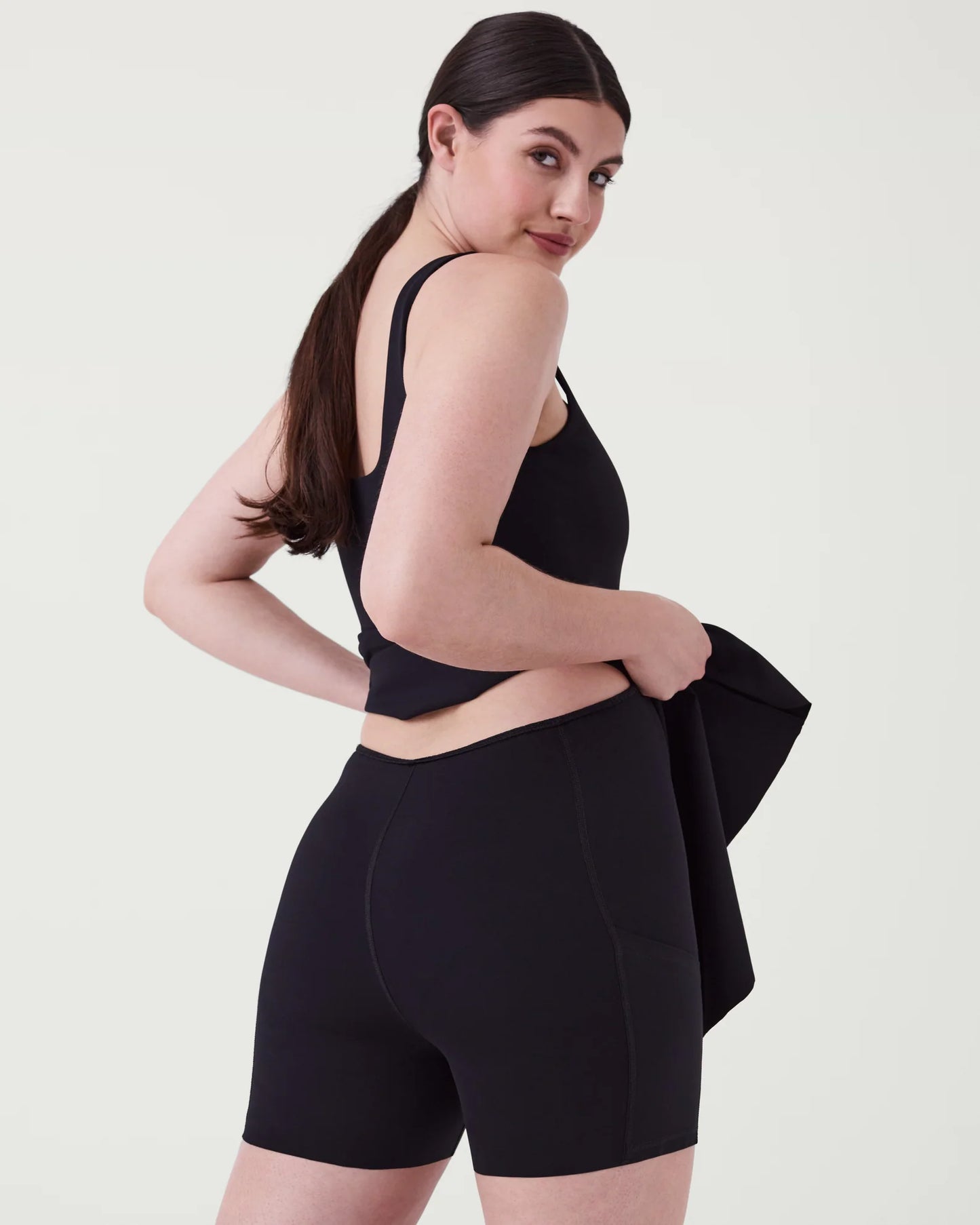 SPANX The Get Moving Easy Access Square Neck Dress