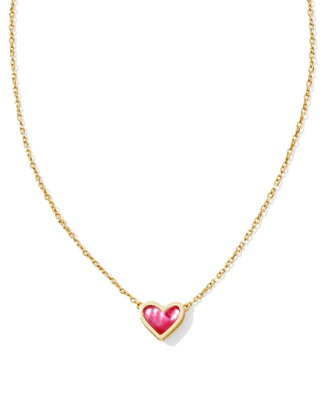KENDRA SCOTT Framed Ari Heart Short Pendant Necklace