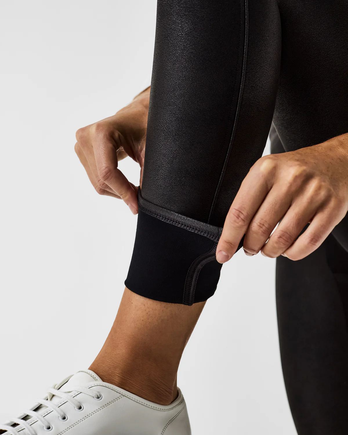SPANX Faux Leather Fleece-Lined Leggings