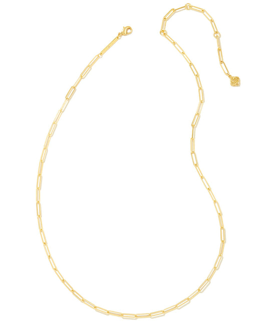 KENDRA SCOTT Courtney Paperclip Necklace in Gold