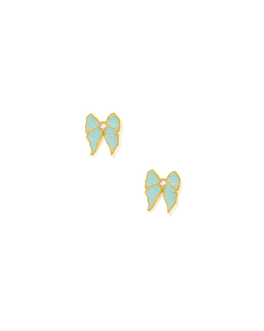 LINNY CO Screwback Stud Earrings - Finley Bow