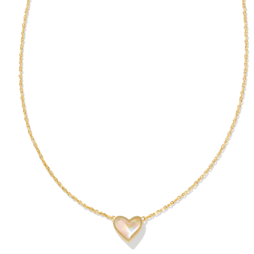 KENDRA SCOTT Framed Ari Heart Short Pendant Necklace