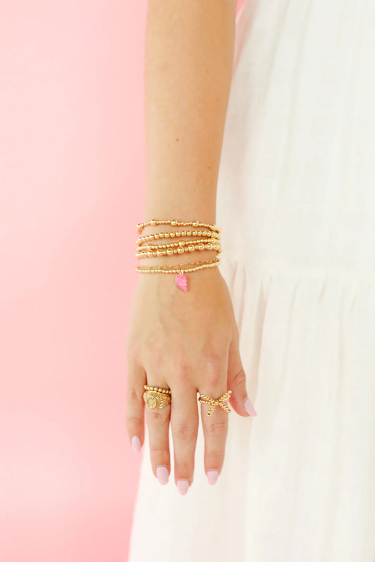 BEADED BLONDES Best Friend Charm Bracelets Stack