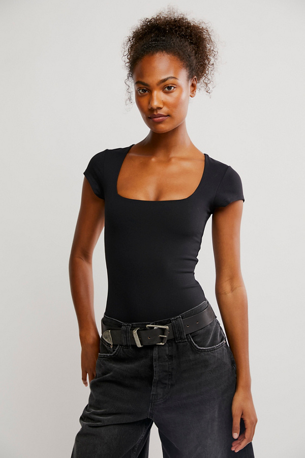 FREE PEOPLE INTIMATELY Square Eyes Bodysuit