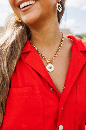 BRIANNA CANNON Georgia Bulldogs Logo Necklace