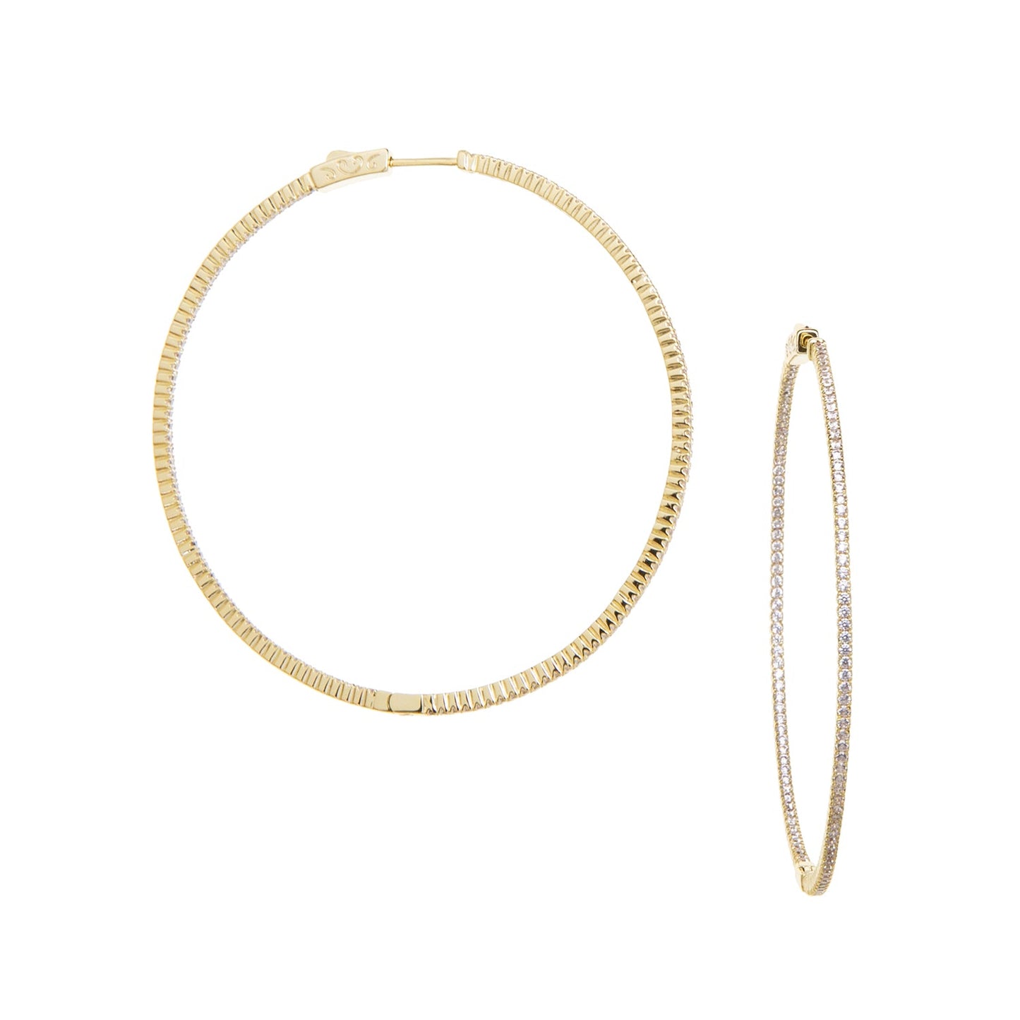 MARLYN SCHIFF 65MM Half CZ Hoop