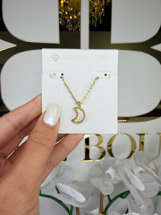 Kendra Scott gold moon necklace