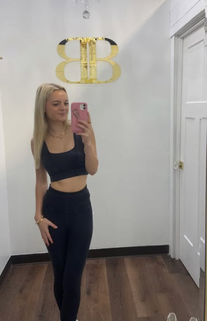 FREE PEOPLE High-Rise 7/8 Length Good Karma Leggings