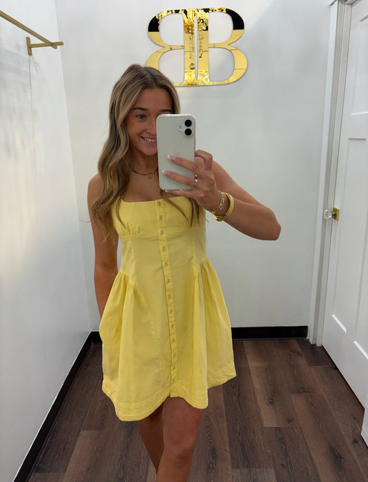 FREE PEOPLE Astrid Oxford Mini Dress