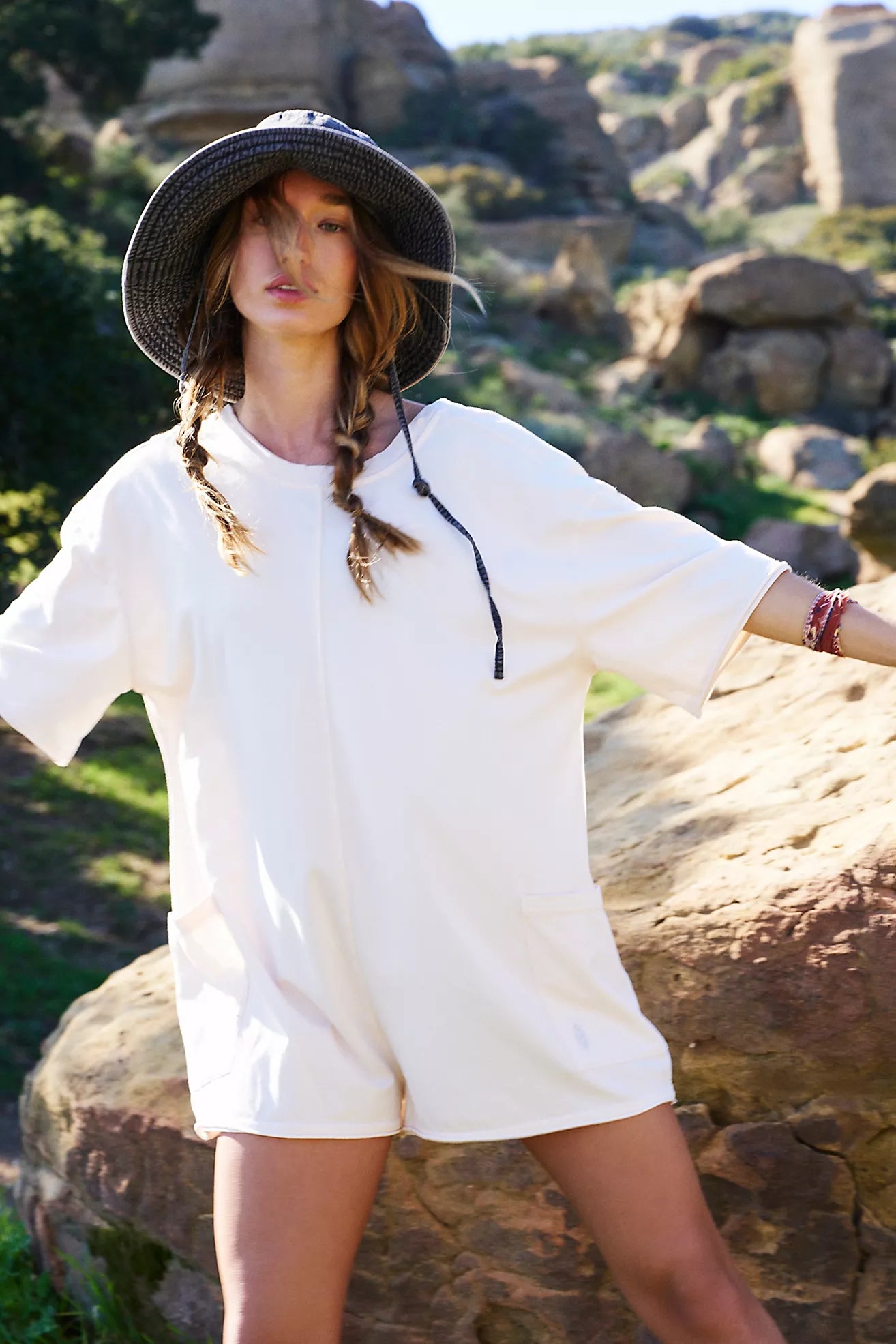 FREE PEOPLE MOVEMENT Hot Shot Tee Romper
