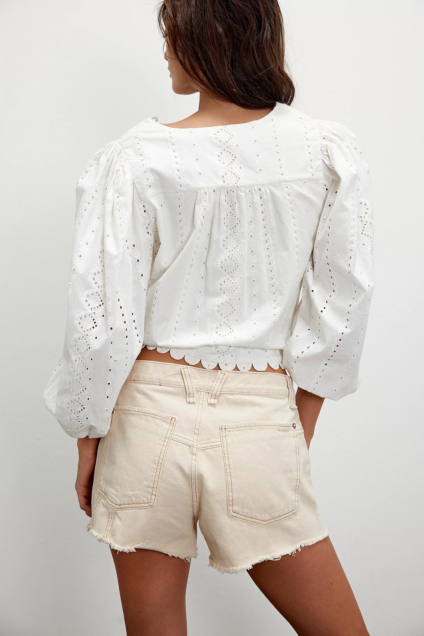 FREE PEOPLE We The Free Now Or Never Denim Shorts