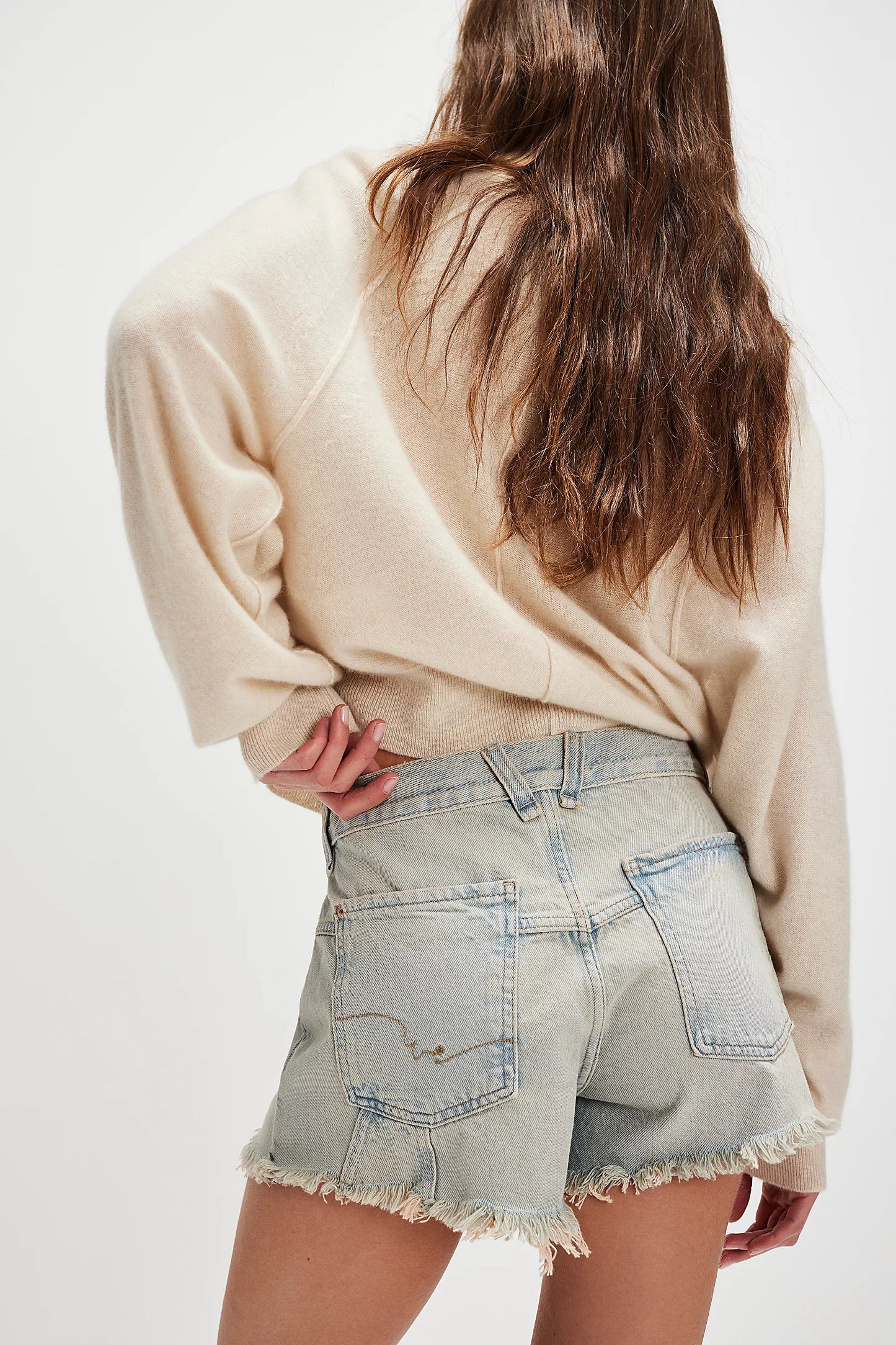 FREE PEOPLE We The Free Now Or Never Denim Shorts