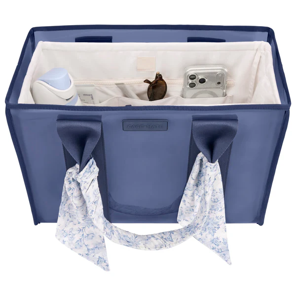 Casemate cream tote insert with pockets in tote bag