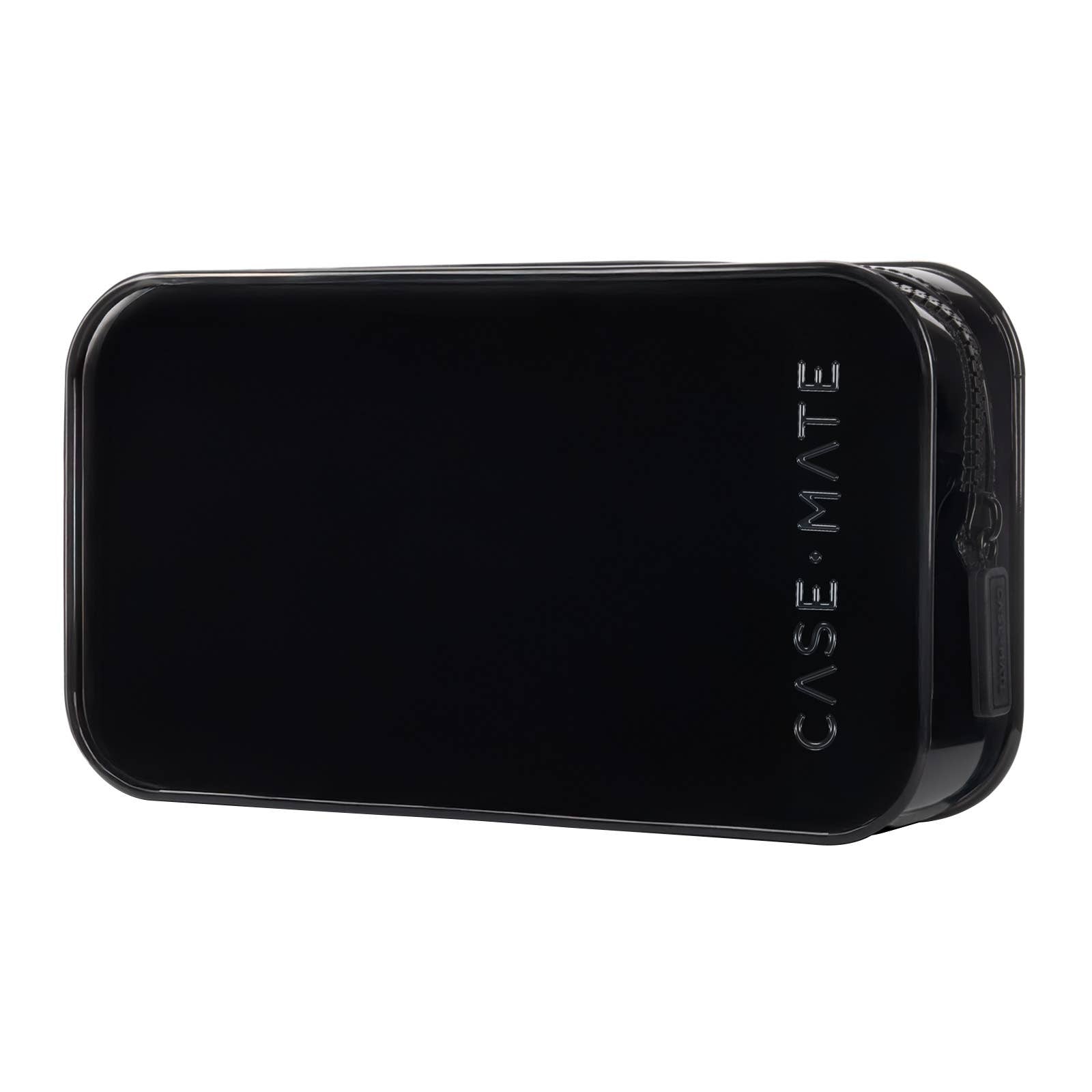 A black rectangular hard case with rounded corners, featuring the vertical brand name 'CASE-MATE' in white on the right side, shown on a plain white background.