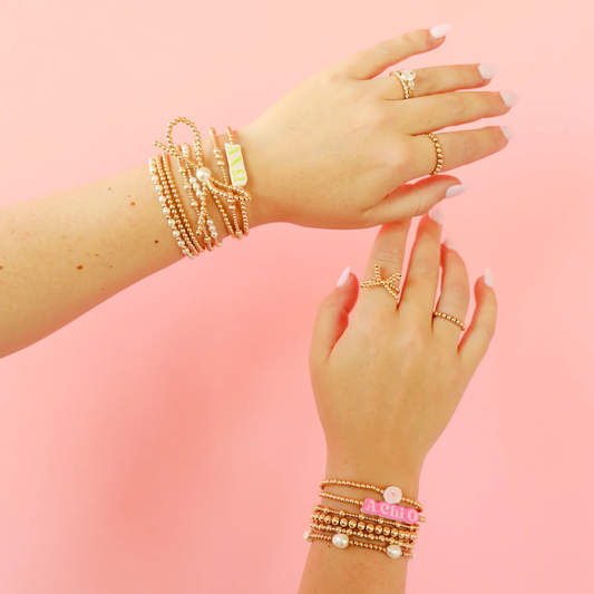 BOUTIQUE BEADED BLONDES GOLD BOW RING 2