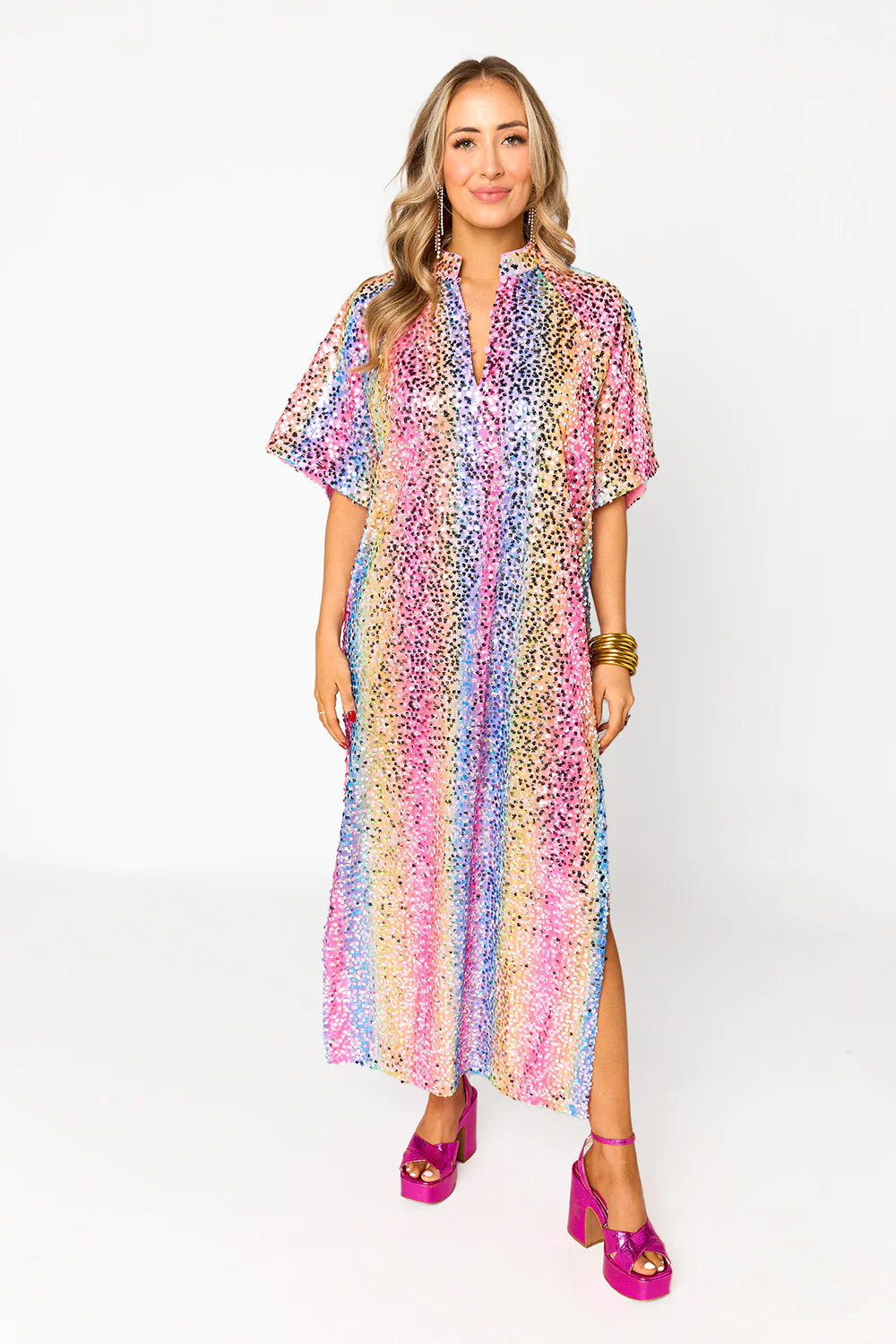 VESTIDO MIDI DE LENTEJUELAS LIGHTON DE BUDDY LOVE