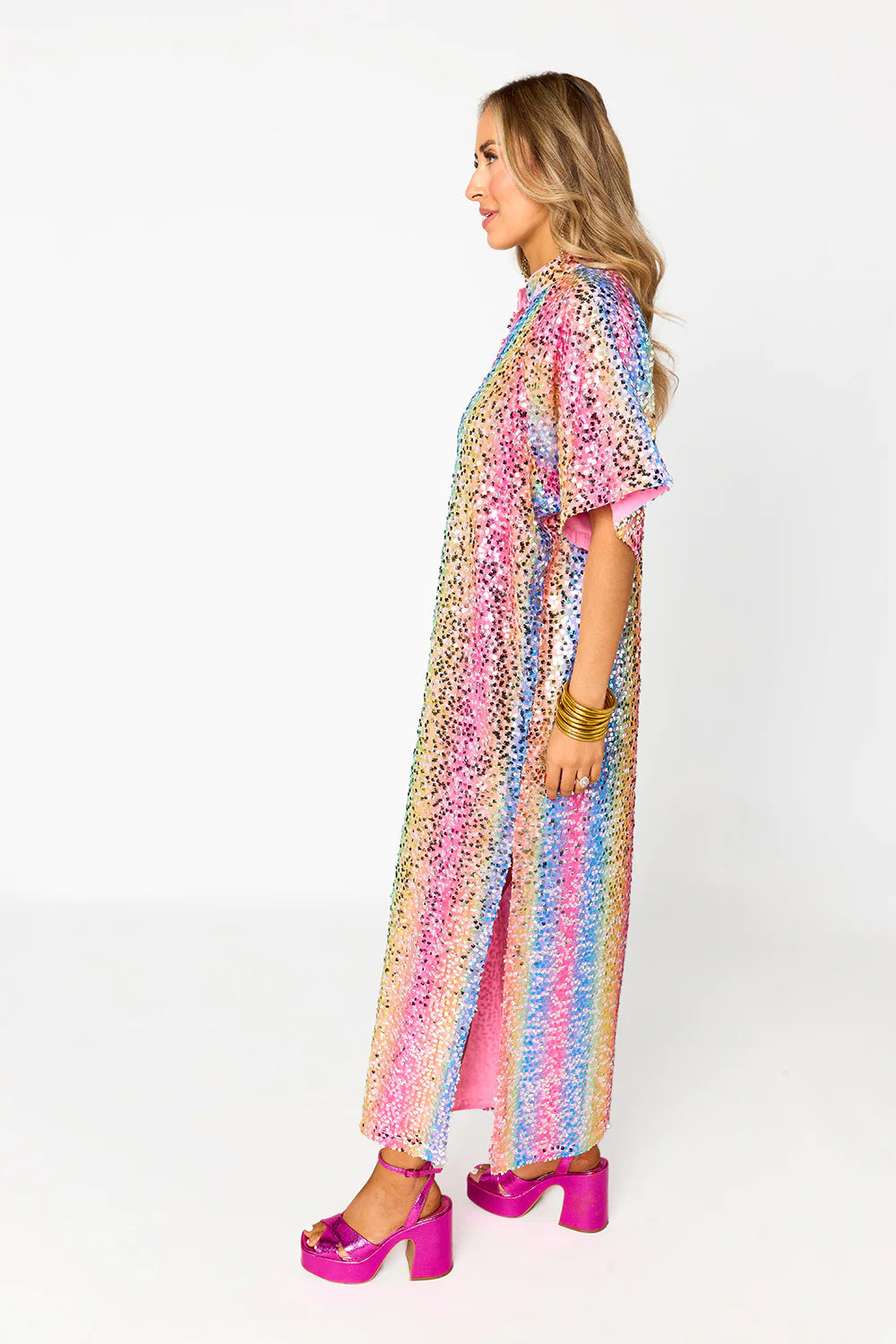 VESTIDO MIDI DE LENTEJUELAS LIGHTON DE BUDDY LOVE