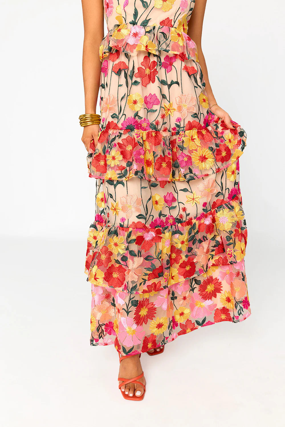 BUDDY LOVE Edie Tie-Shoulder Maxi Dress