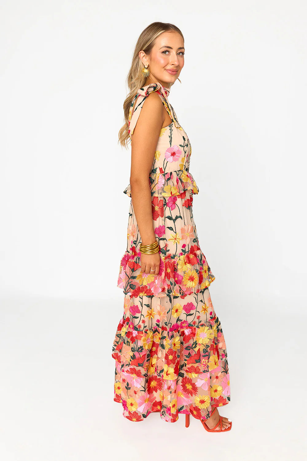 BUDDY LOVE Edie Tie-Shoulder Maxi Dress