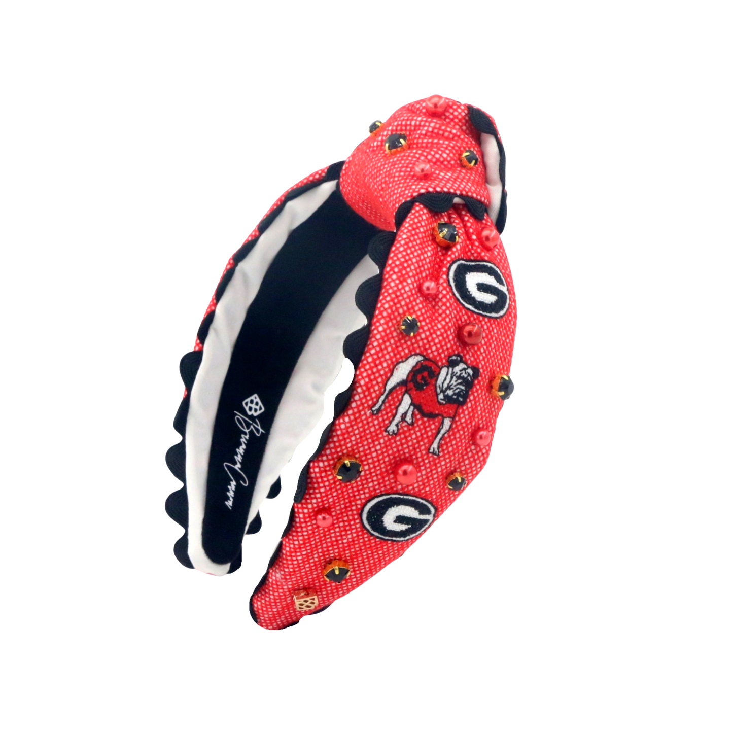 BOUTIQUE BRIANNA CANNON HEADBAND GEORGIA BULLDOGS POWER G CROSS STITCH