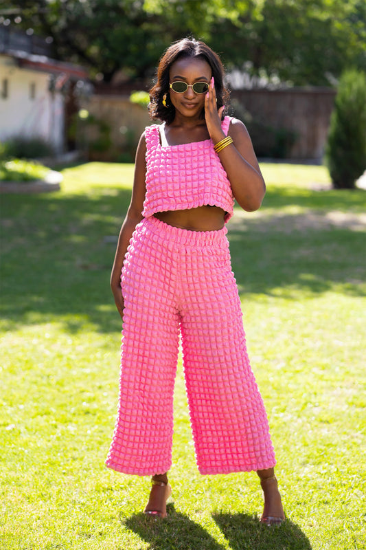 BOUTIQUE BUDDY LOVE MERITT TWO PIECE SET BUBBLEGUM PINK FRONT
