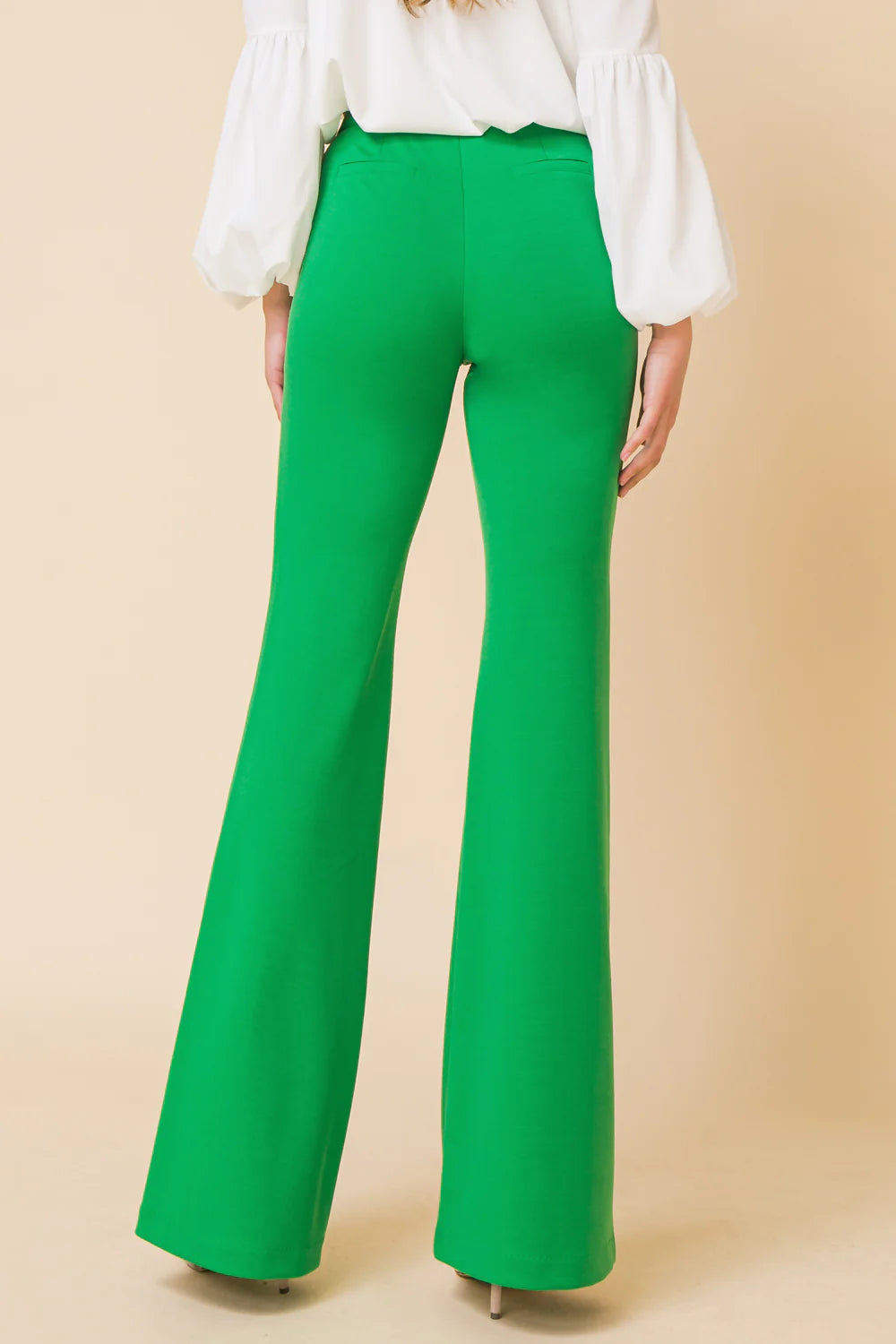 BOUTIQUE BUT BETTER FLARE PANTS GREEN BACK