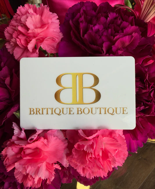 Britique Boutique Gift Card And Flowers For Her