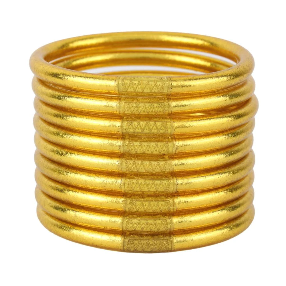 BOUTIQUE BuDhaGirl ALL WEATHER BANGLES® (AWB®) - SERENITY PRAYER GOLD