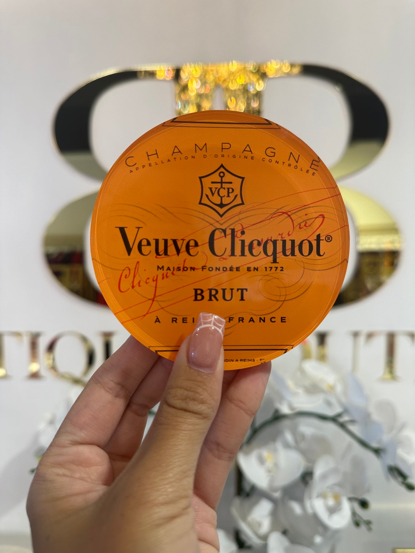 BOUTIQUE TART BY TAYLOR COASTER POP THE BUBBLY