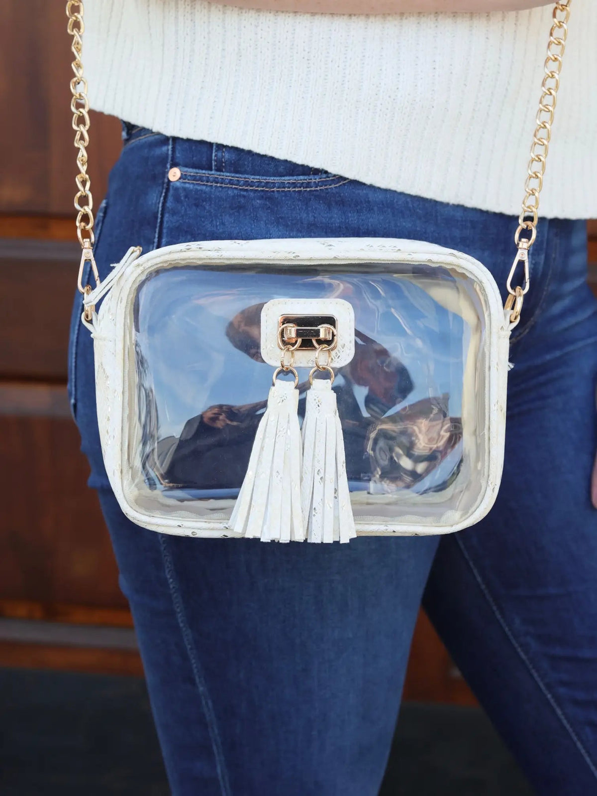 Bandolera transparente Addison