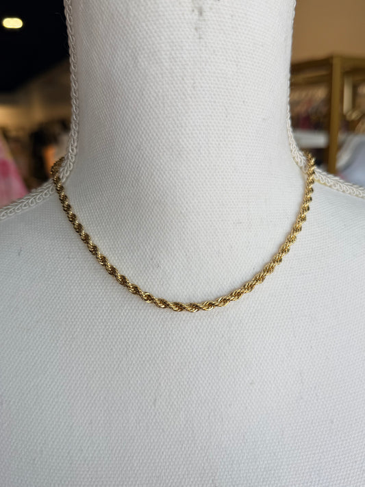 Gold Kendra Scott rope chain necklace