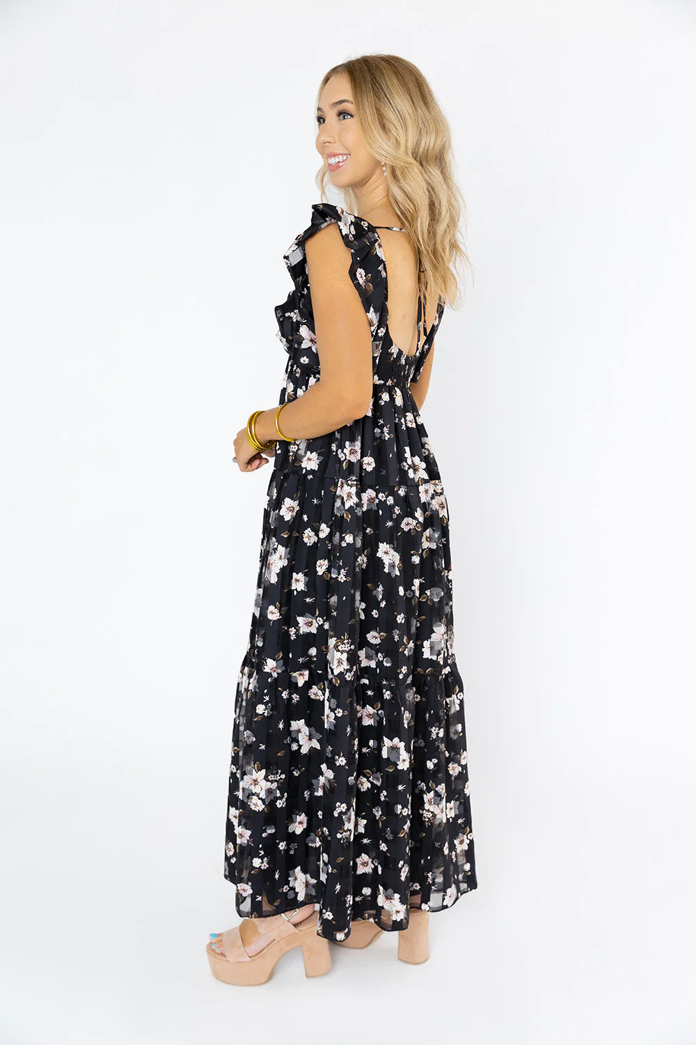 BUDDY LOVE Vestido largo con cesta de flores Lilly