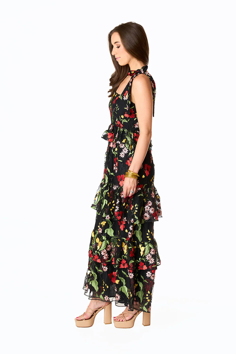 BUDDY LOVE Edie Tie-Shoulder Maxi Dress