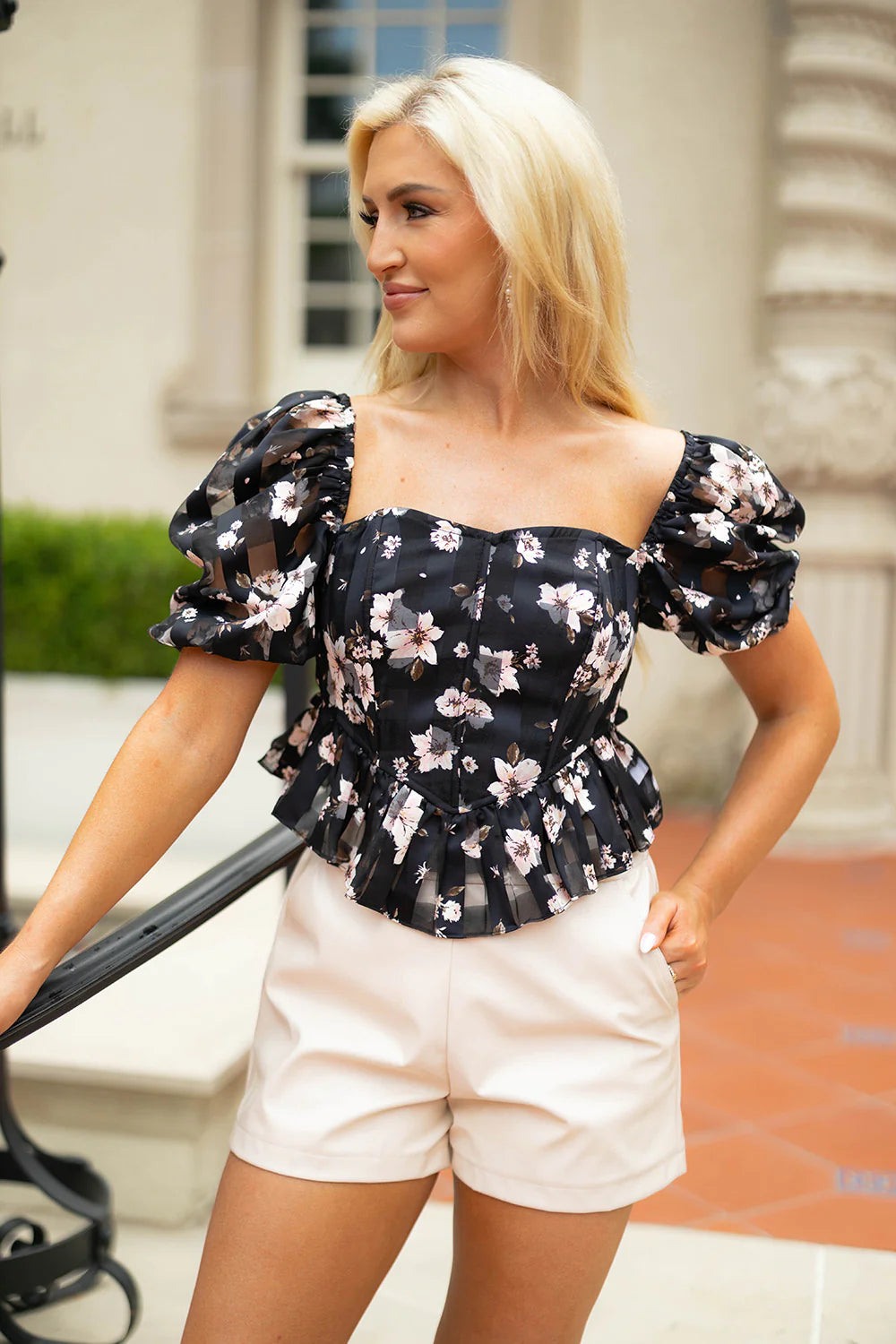BUDDY LOVE Chloe Flower Basket Top