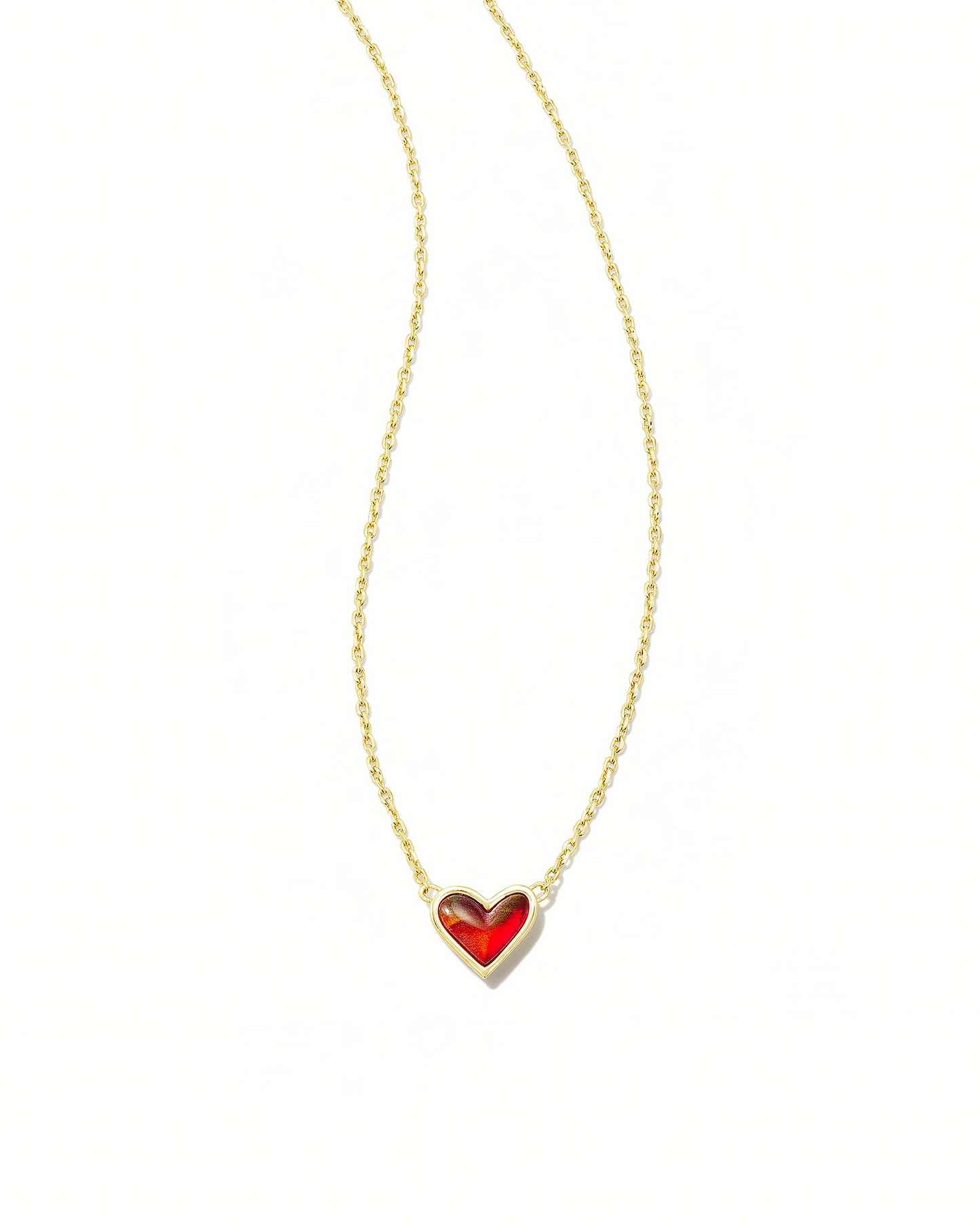 KENDRA SCOTT Framed Ari Heart Short Pendant Necklace
